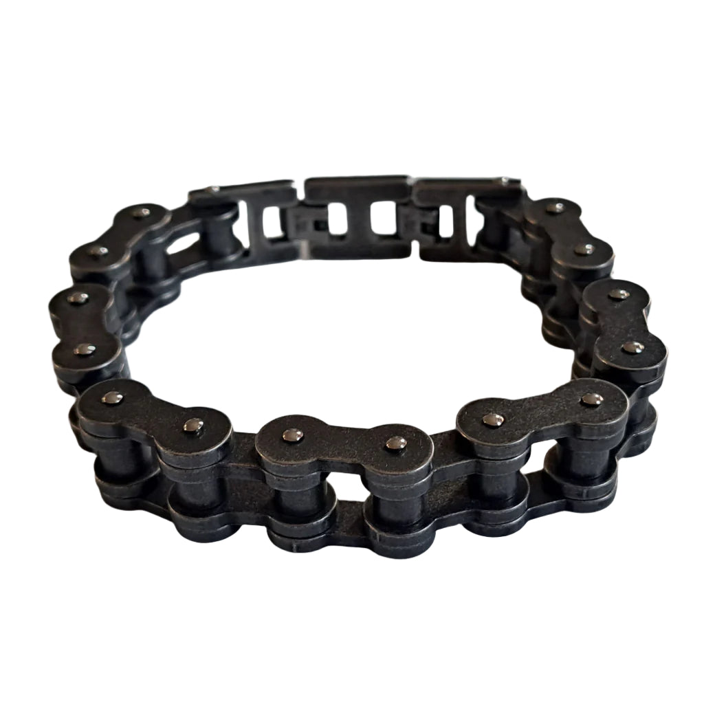 Oxidised Motorcycle Chain Biker Bracelet 16 mm x 250 mm