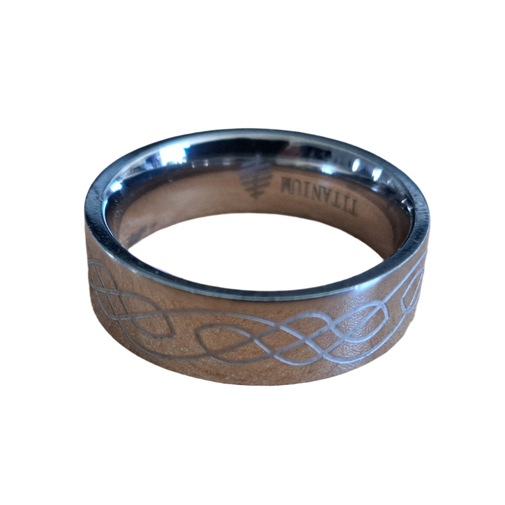 Celtic Titanium Knotwork Ring