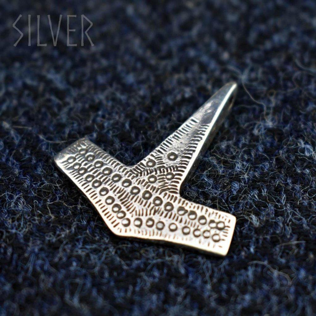 Sterling Silver Hammered Hammer Pendant