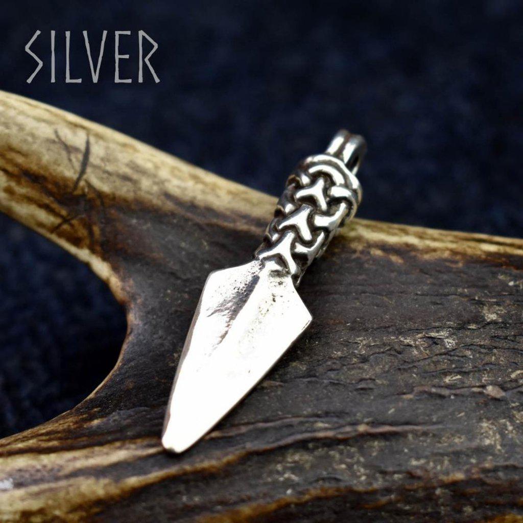 Sterling Silver Manx Gungnir Pendant