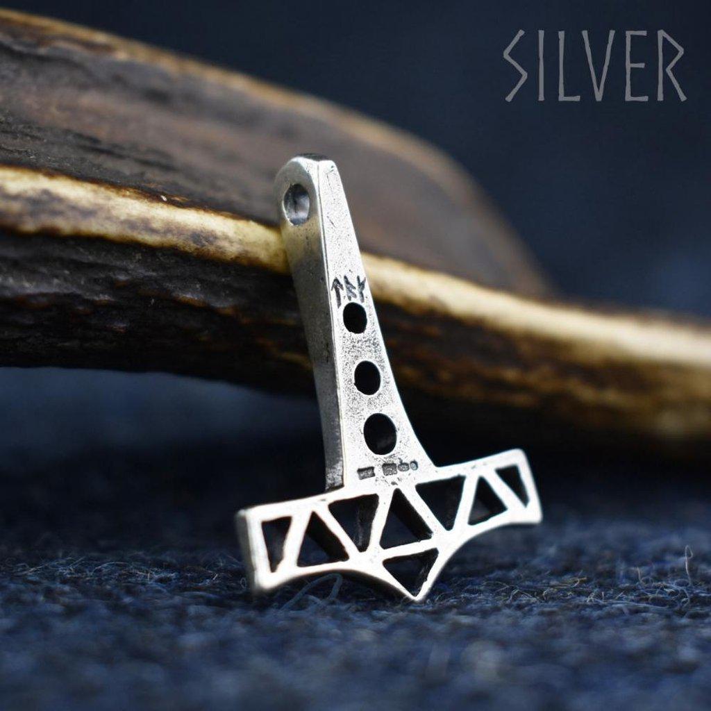 Openwork Thor's Hammer - Sterling Silver