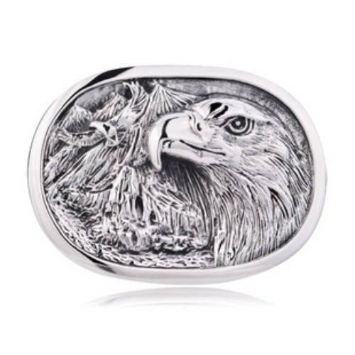Biker Eagle Belt Buckle - Stainless Steel - 350005
