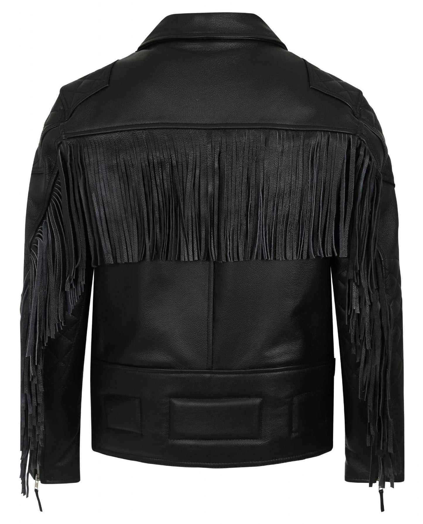 Diamond Fringed Biker Jacket