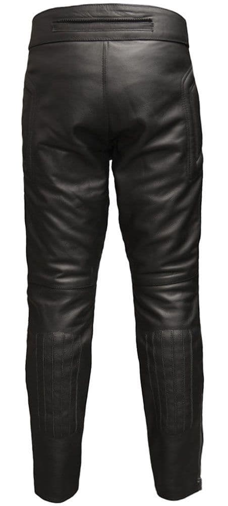 Monza Leather Motorbike Trousers - CE Armoured