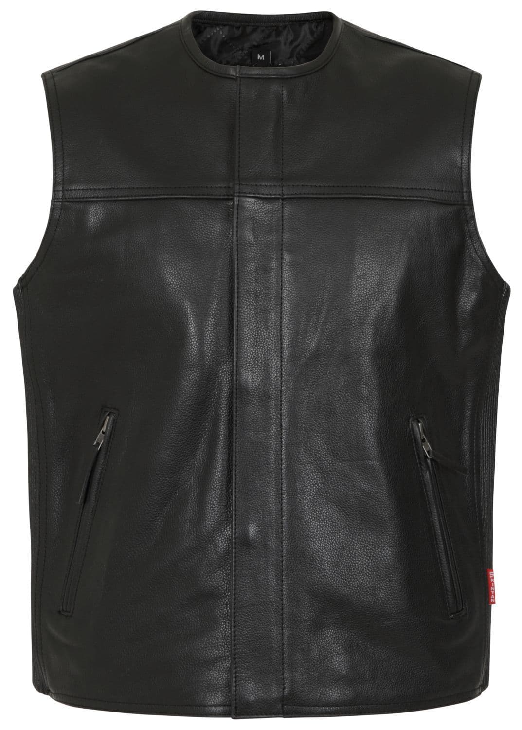 Silverman Leather Elasticated Biker Vest by Skintan Leather