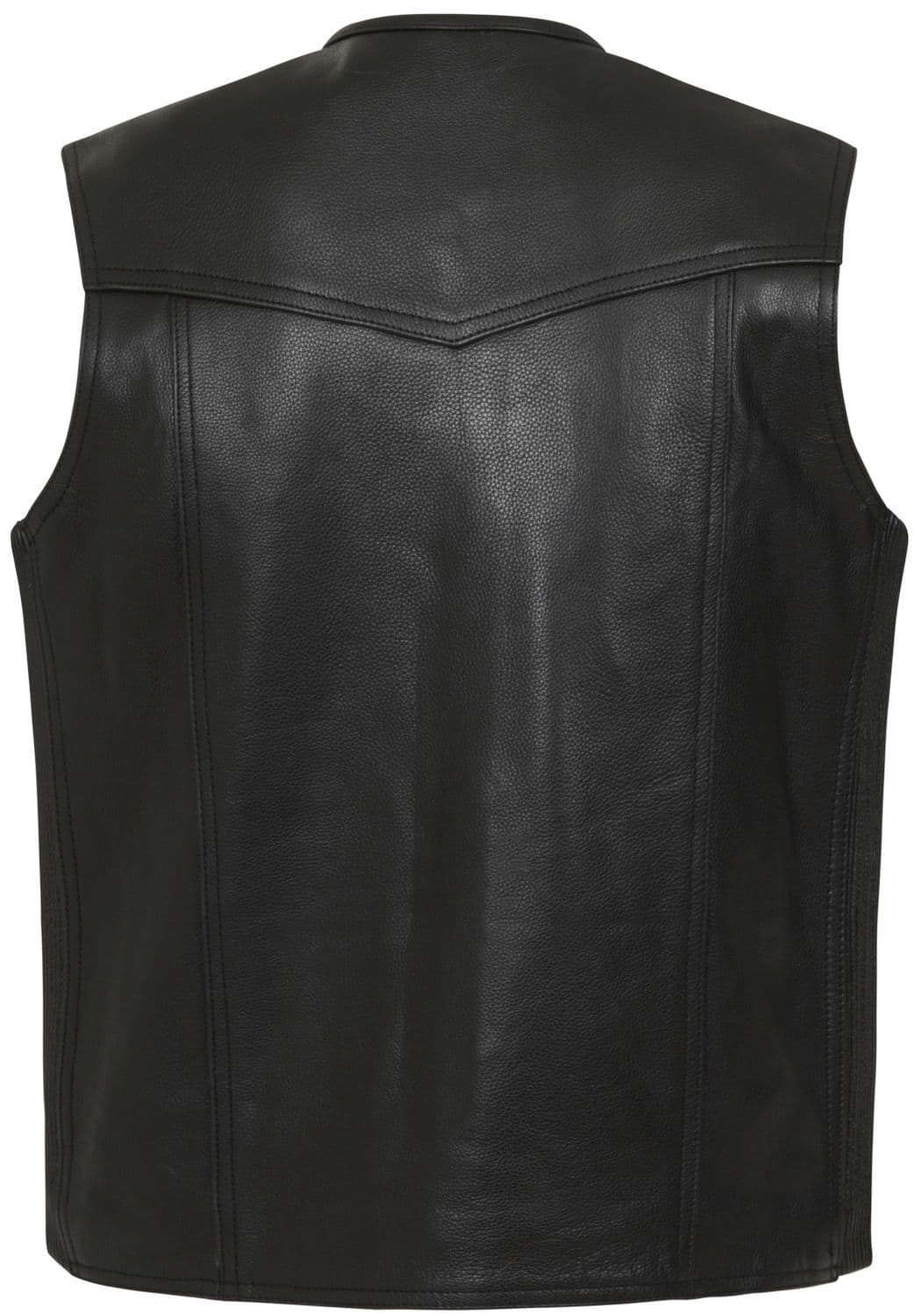 Silverman Leather Elasticated Biker Vest by Skintan Leather