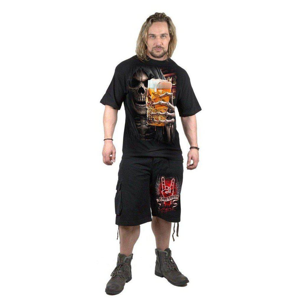 Spiral Live Loud - Vintage Cargo Shorts Black