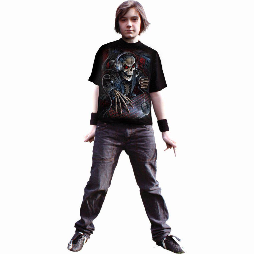 Spiral PC Gamer - Kids T-Shirt Black