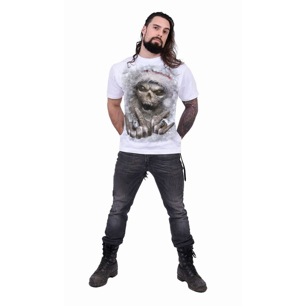 Spiral Rock Santa - T-Shirt White