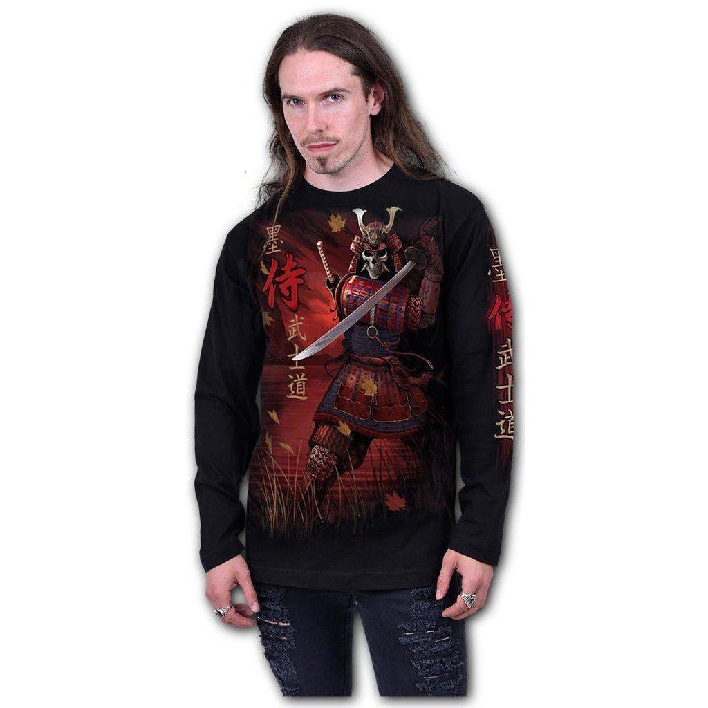 Spiral Samurai - Longsleeve T-Shirt Black