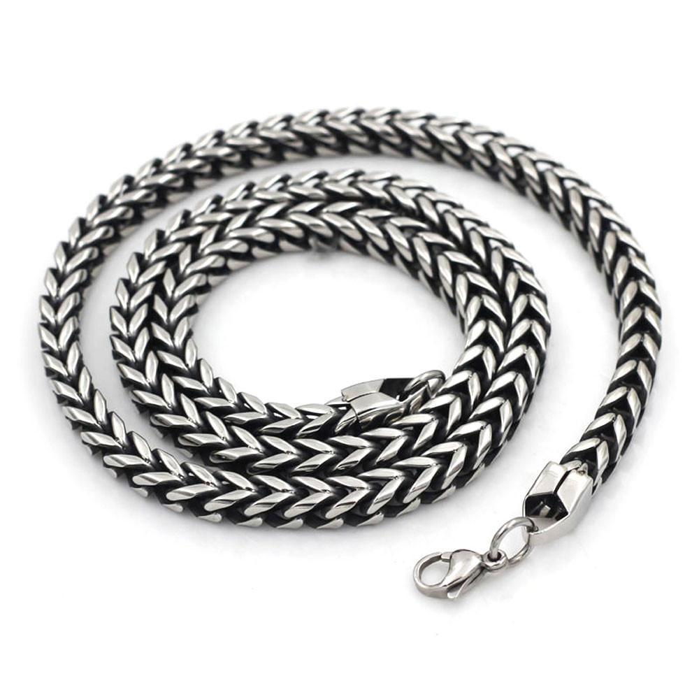 Stainless Steel Chain With Oxidised Insides - 150626