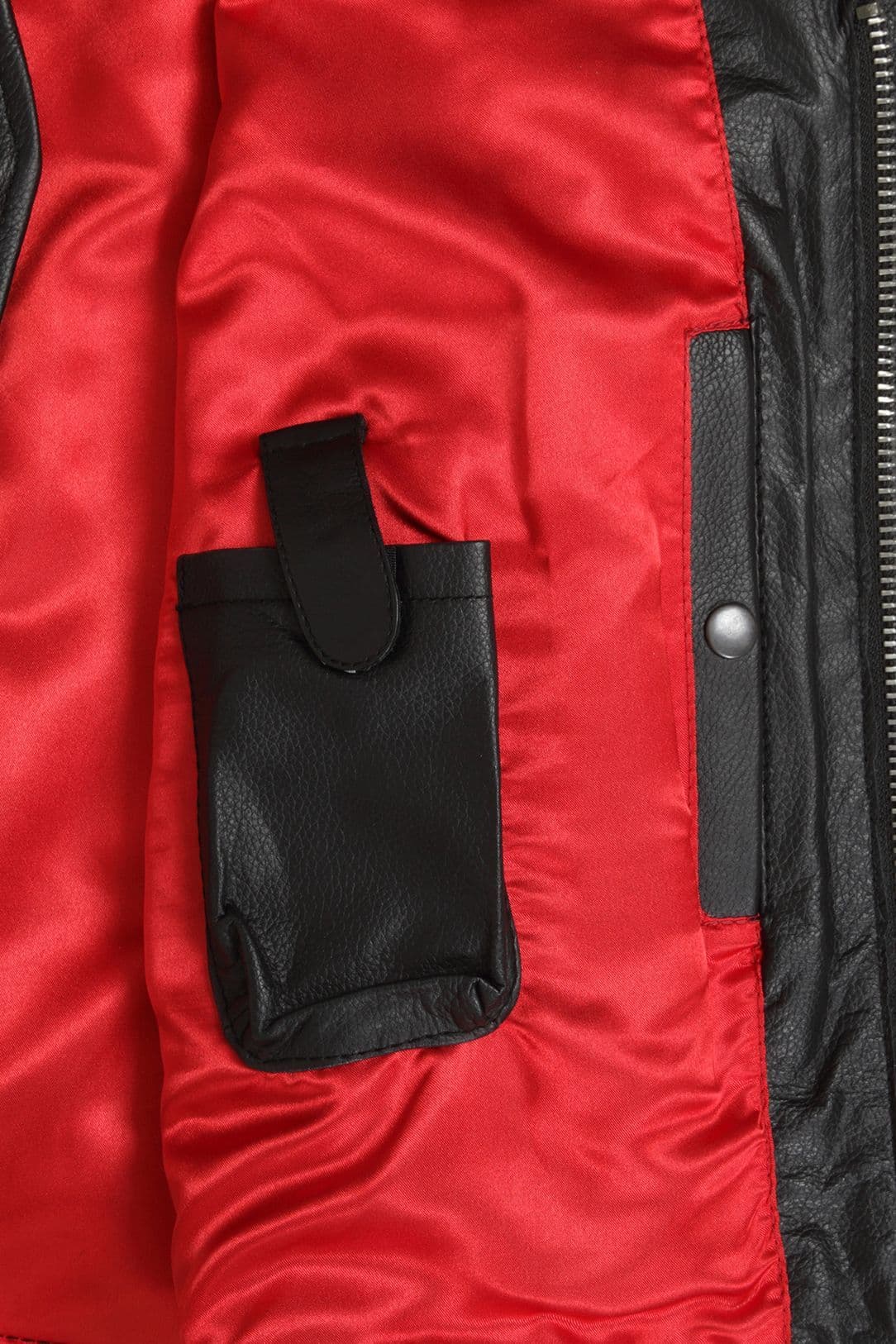 Telford Leather Perforated Panels Biker Vest by Skintan Leather