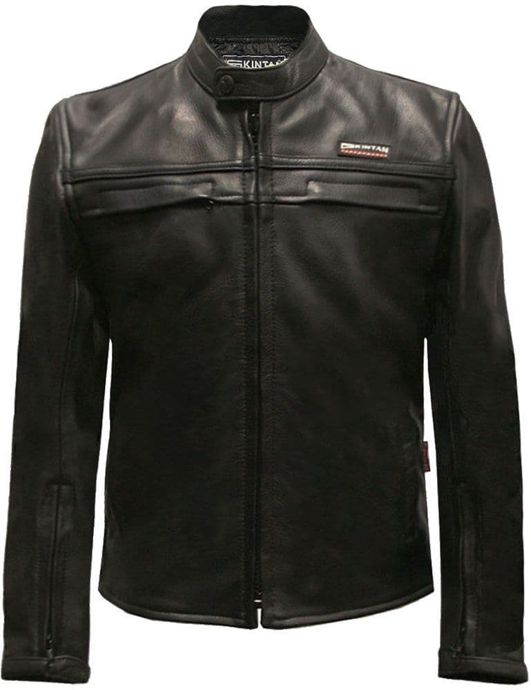 Trojan Children's Black Leather Biker Jacket by Skintan Leather