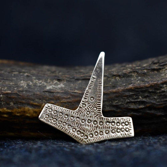 Sterling Silver Hammered Hammer Pendant