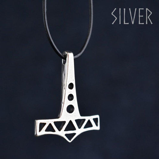 Openwork Thor's Hammer - Sterling Silver
