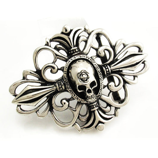 Skull Belt Buckle - Stainless Steel - 370018