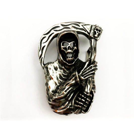Grim Reaper Belt Buckle - Stainless Steel - 370025
