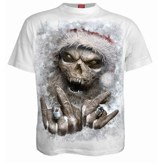 Spiral Rock Santa - T-Shirt White
