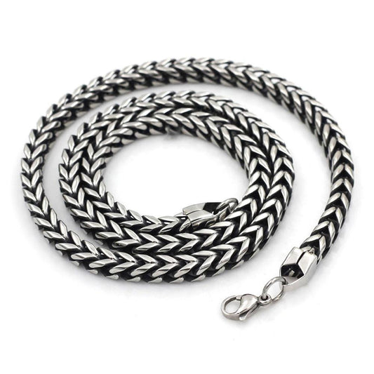 Stainless Steel Chain With Oxidised Insides - 150626